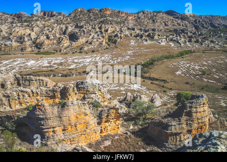 Bel paesaggio del Parco Nazionale di Isalo, Madagascar Foto Stock