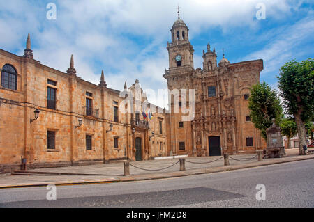 Monastero di San Salvador, Vilanova de Lourenza, provincia di Lugo, regione della Galizia, Spagna, Europa Foto Stock