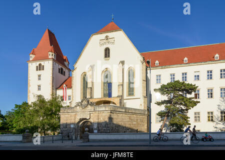 Castello o Theresianische Militärakademie (Accademia Militare), Wiener Neustadt, Wiener Alpen, Alpi Niederösterreich, Austria Inferiore, Austria Foto Stock