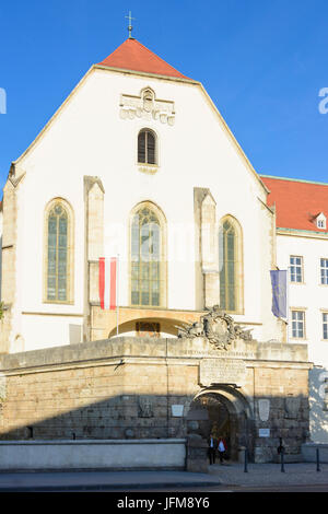 Castello o Theresianische Militärakademie (Accademia Militare), Wiener Neustadt, Wiener Alpen, Alpi Niederösterreich, Austria Inferiore, Austria Foto Stock