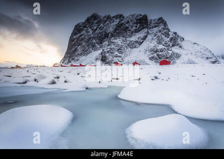 Eggum, Isole Lofoten in Norvegia Foto Stock