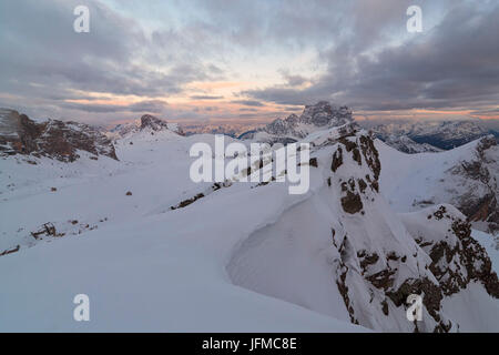 Montaggio Cernera, Dolomiti, San Vito di Cadore, Belluno, Veneto, Italia, Foto Stock