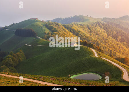 Garda Monte, Belluno Prealpi, Mel, Italia, Foto Stock