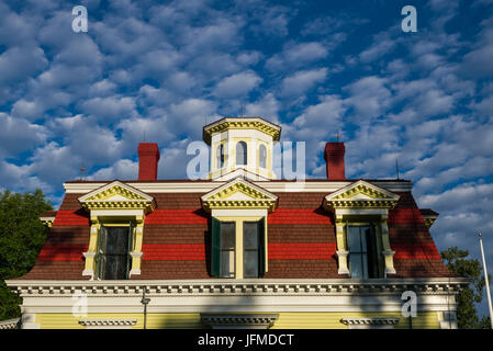 Stati Uniti d'America, Massachusetts, Cape Cod, Eastham, Fort Hill, Captain Penniman House, 1867 Ex casa del whaler Edward Penniman Foto Stock