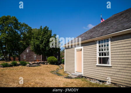 Stati Uniti d'America, Massachusetts, Quincy Adams National Historical Park, brthplace di noi presidenti John Adams, a sinistra e a John Quincy Adams, destra Foto Stock