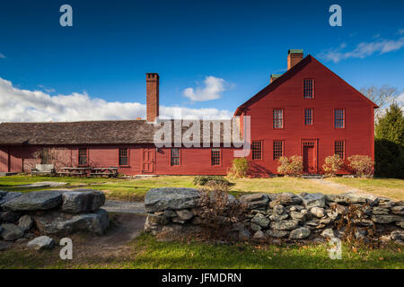 Stati Uniti d'America, Connecticut, Coventry, Nathan Hale Homestead, luogo di nascita di noi rivoluzionari eroe di guerra, Nathan Hale, autunno Foto Stock