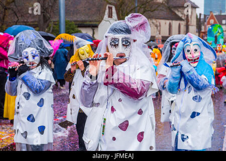 I partecipanti al Carnevale di Basilea in Basel , Switzerland Foto Stock