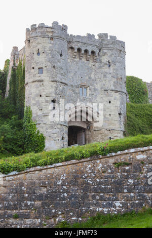 Inghilterra, Hampshire, Isle of Wight, Carisbrooke Castle Foto Stock