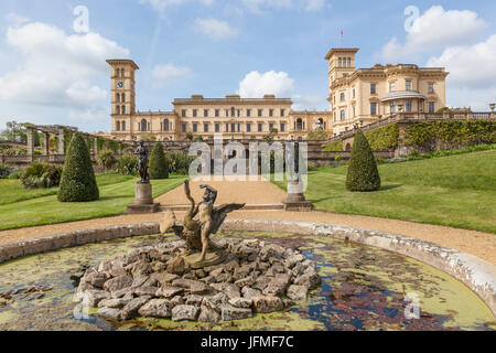 Inghilterra, Hampshire, Isle of Wight, Osborne House, entrata principale Foto Stock