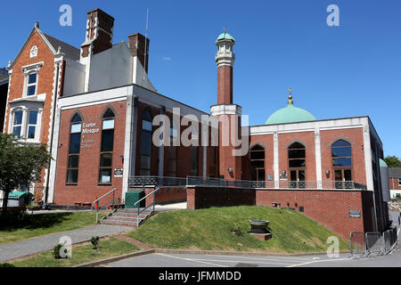 GV di Exeter moschea e Centro Culturale a York Rd, Exeter Devon. Foto Stock