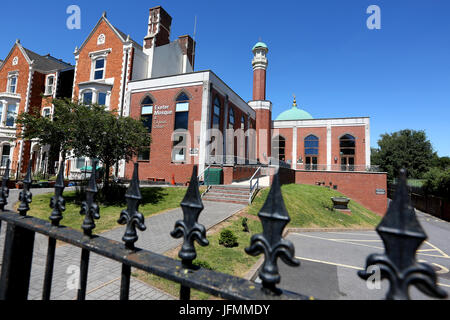 GV di Exeter moschea e Centro Culturale a York Rd, Exeter Devon. Foto Stock