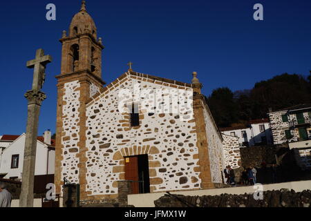 San Andres Texeido, cappella di pellegrinaggio, Spagna Foto Stock