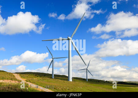 Lambrigg Wind Farm. Lambrigg Wind Farm aperto nel 2000 e si trova su Lambrigg cadde in Cumbria, nell Inghilterra del nord. Foto Stock