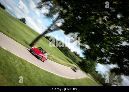 Porsche 911 Targa - classico auto sulla strada Foto Stock