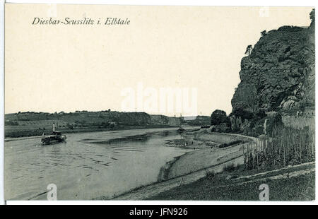 04688-Diesbar-1903-Elbe Dampfer mit und bösem Bruder-Brück & Sohn Kunstverlag Foto Stock