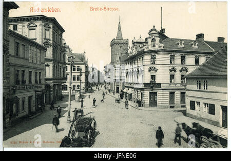 06640-Aschersleben-1905-Breite Straße-Brück & Sohn Kunstverlag Foto Stock