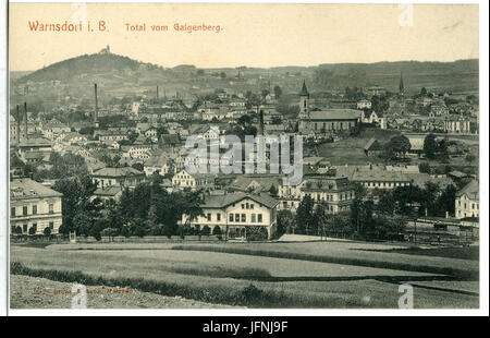 09032-Warnsdorf-1907-Blick auf Warnsdorf vom Galgenberg-Brück & Sohn Kunstverlag Foto Stock