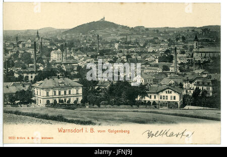 09033-Warnsdorf-1907-Blick auf Warnsdorf vom Galgenberg-Brück & Sohn Kunstverlag Foto Stock