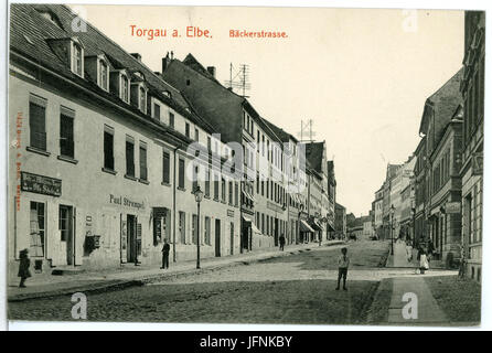09424-Torgau-1908-Bäckerstraße-Brück & Sohn Kunstverlag Foto Stock