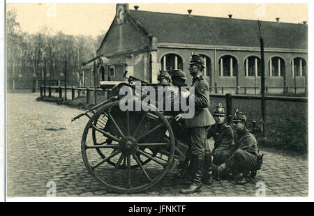 096 --1908-1. Königlich Sächsische Maschinengewehr-Abteilung Nr. 12-Brück & Sohn Kunstverlag Foto Stock