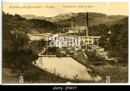 09669-Grünhainichen-1908-Borstendorf-Brück & Sohn Kunstverlag Foto Stock