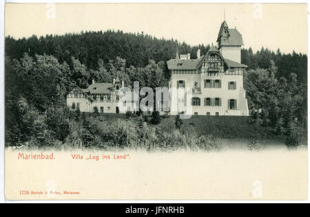 01724-Marienbad-1901-Villa orecchia ins Land-Brück & Sohn Kunstverlag Foto Stock