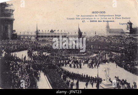 1830 1905, 75º aniversário da independência belga, 17, Arquivo de Villa Maria, Angra do Heroísmo, Açores. Foto Stock
