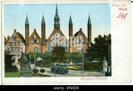 00348-Lübeck-1898-Heilgengeist Hospital-Brück & Sohn Kunstverlag Foto Stock