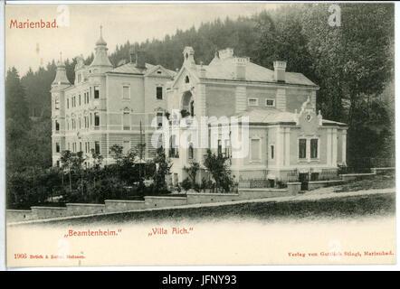 01966-Marienbad-1901-Beamtenheim, Villa Aich-Brück & Sohn Kunstverlag Foto Stock