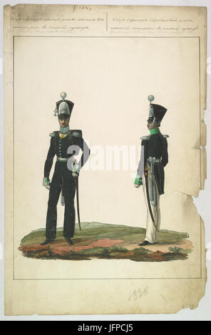 AGAD Przepisy dotyczące mundurów dla urzędników leśnych 0010 Foto Stock