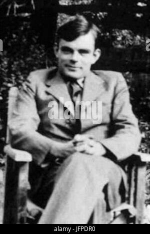 Alan Turing az 1930-come években 28ritagliato29 Foto Stock