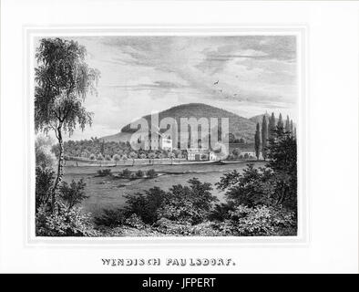 Album der Rittergüter und Schlösser im Königreiche Sachsen III B 155 Foto Stock