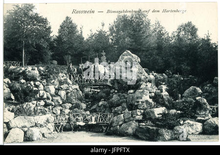 11677-Roßwein-1910-Bismarckdenkmal auf dem Hartenberge-Brück & Sohn Kunstverlag Foto Stock