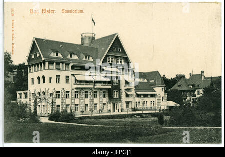 09910-Bad Elster-1908-Sanatorium-Brück & Sohn Kunstverlag Foto Stock