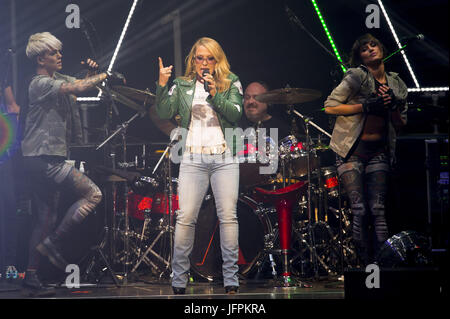 Femmina artista americana Anastacia svolge nella Usher Hall come parte del 'Ultimate Collection tour'. Dotato di: Anastacia dove: Edimburgo, Regno Unito quando: 31 maggio 2017 Credit: Euan ciliegio/WENN.com Foto Stock