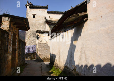 Il Patrimonio mondiale UNESCO antico villaggio di Xidi, Anhui, Cina Foto Stock