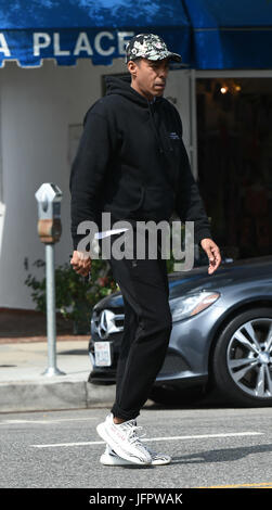 Ellen Pompeo prende la sua figlia e suo marito per il gelato alla crema con: Chris Ivery dove: Los Angeles, California, Stati Uniti quando: 31 maggio 2017 Credit: WENN.com Foto Stock