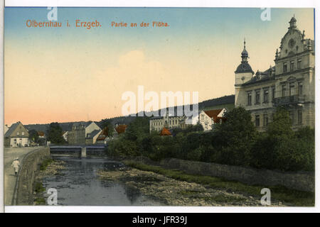 13306-Olbernhau-1911-an der Flöha-Brück & Sohn Kunstverlag Foto Stock