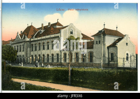 13673-Löcse-1911-Felsö leanyskola-Brück & Sohn Kunstverlag Foto Stock