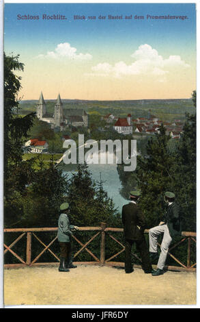 15379-Rochlitz-1913-Blick von der Bastei auf den Promenadenwege-Brück & Sohn Kunstverlag Foto Stock