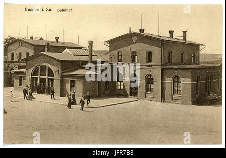 15962-Nossen-1913-Bahnhof-Brück & Sohn Kunstverlag Foto Stock