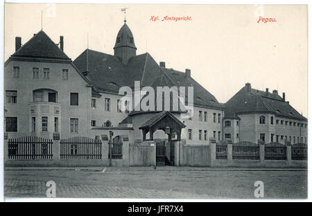 16357-Pegau-1913-Königliches Amtsgericht-Brück & Sohn Kunstverlag Foto Stock