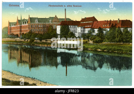 16447-Grimma-1913-Fürstenschule und altes Seminar-Brück & Sohn Kunstverlag Foto Stock