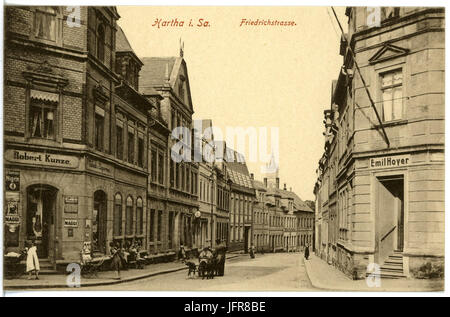 16664-Hartha-1913-Friedrichstraße-Brück & Sohn Kunstverlag Foto Stock