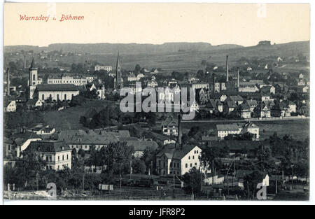 16906-Warnsdorf-1913-Blick auf Warnsdorf-Brück & Sohn Kunstverlag Foto Stock