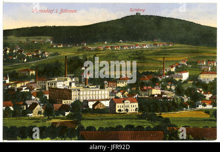 17099-Warnsdorf-1913-Blick auf Warnsdorf-Brück & Sohn Kunstverlag Foto Stock