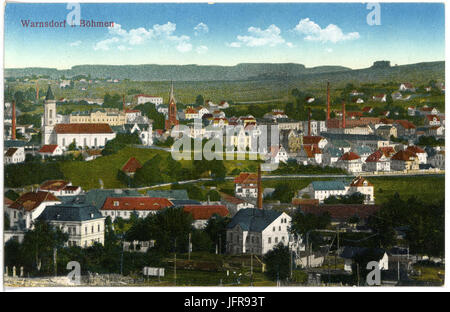 17133-Warnsdorf-1913-Blick auf Warnsdorf-Brück & Sohn Kunstverlag Foto Stock