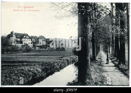 17 5-Königsbrück-1913-Partie an der Promenade-Brück & Sohn Kunstverlag Foto Stock