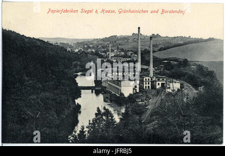 18721-Grünhainichen-1915-Papierfabriken Siegel & Haase-Brück & Sohn Kunstverlag Foto Stock