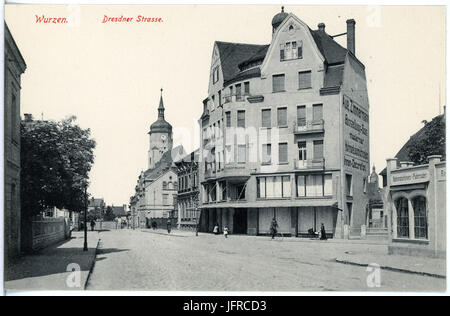 19215-Wurzen-1915-Dresdener Straße-Brück & Sohn Kunstverlag Foto Stock